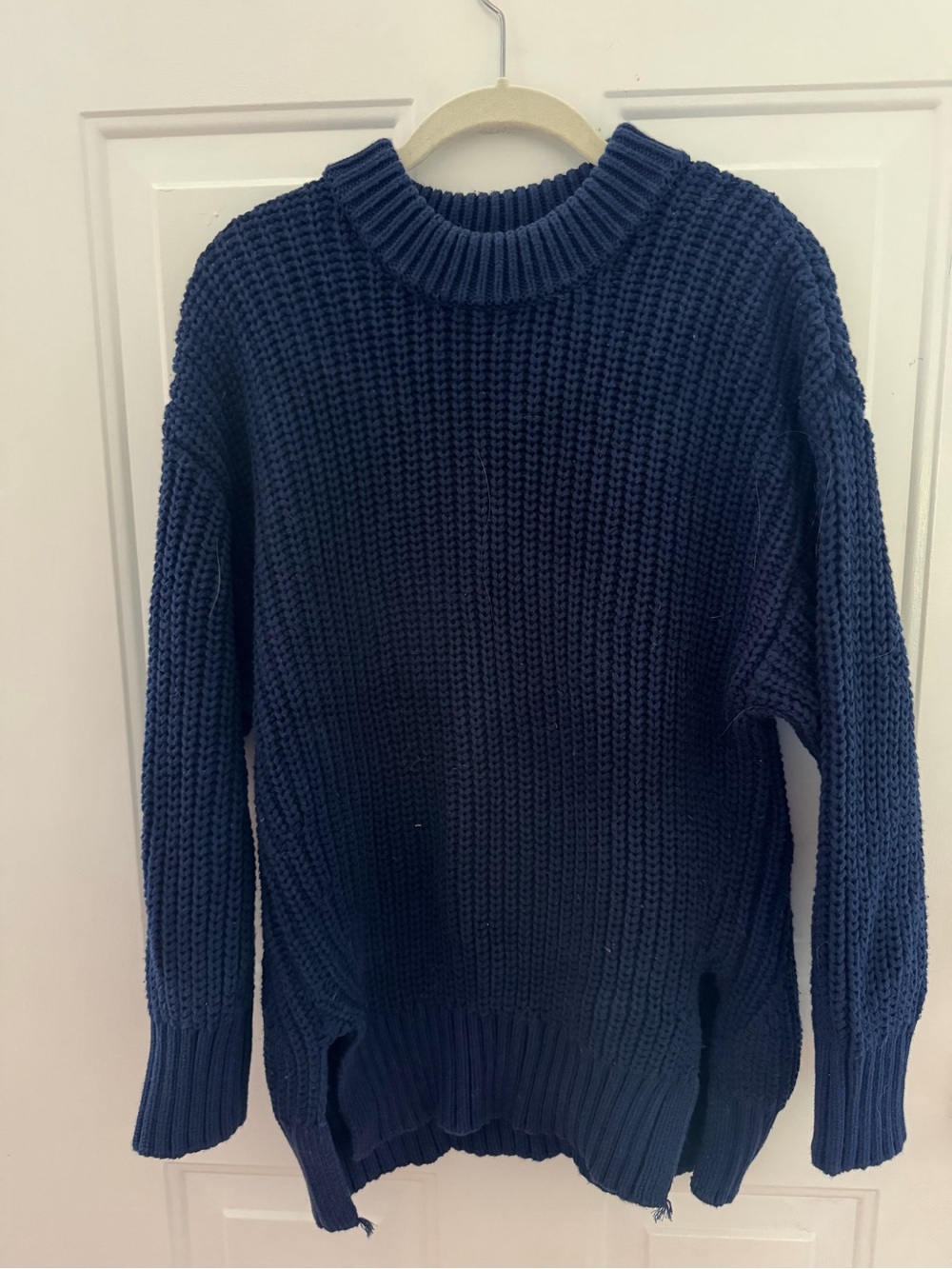 pistola Navy Chunky Knit Sweater